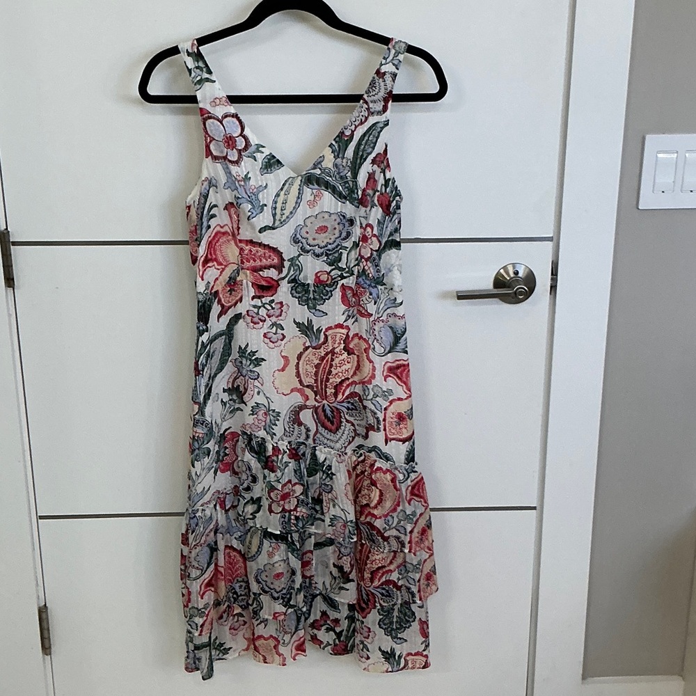 Club Monaco Multicolor Floral Midi Dress
